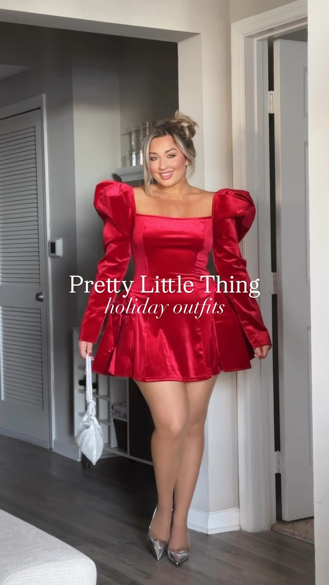 Pretty little thing holiday outfit ideas. Whether it’s a holiday work party, date night or girls night! Wearing a size large/US10 in all the dresses. 

#LTKHoliday #LTKWatchNow #LTKStyleTip
