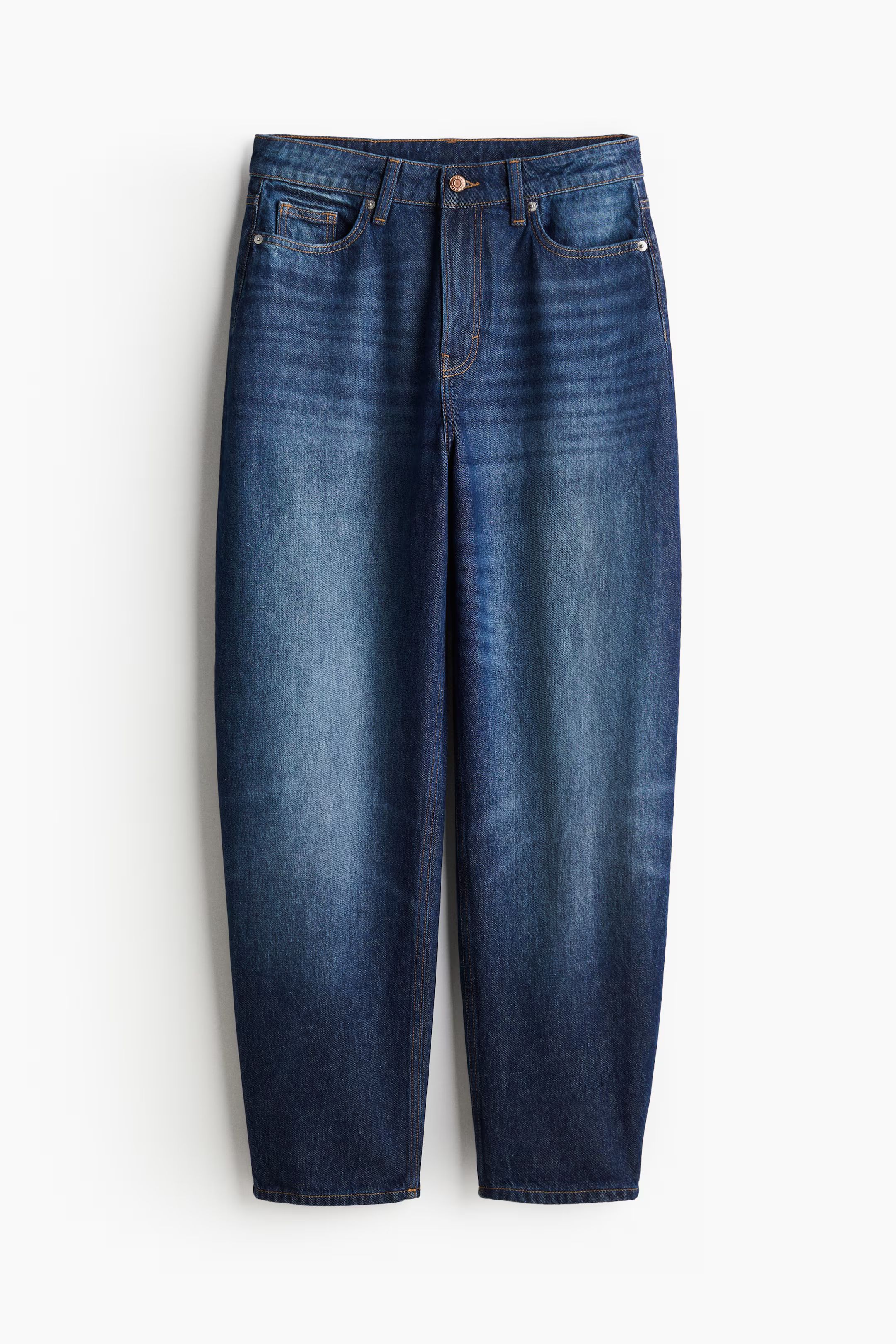 Barrel High Jeans - High waist - Long - Black - Ladies | H&M US | H&M (US + CA)