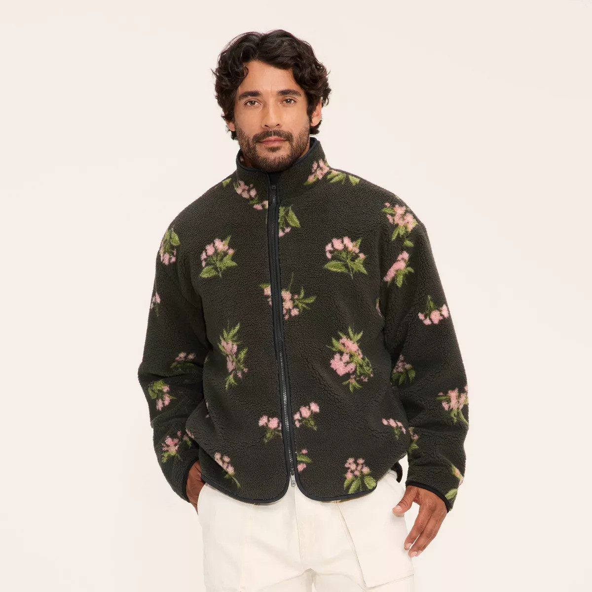 Adult Floral Zip-Up Fleece Jacket - Woolrich x Target Olive Green | Target