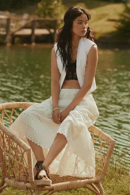 By Anthropologie Eyelet Petticoat Skirt | Anthropologie (US)