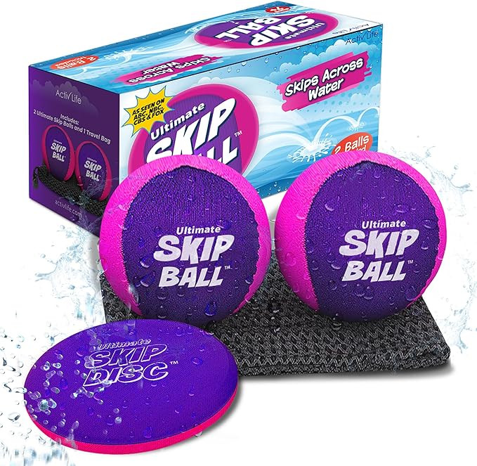 Activ Life The Ultimate Skip Ball – Water Bouncing Ball (2 Pack) Create Lasting Memories with Y... | Amazon (US)