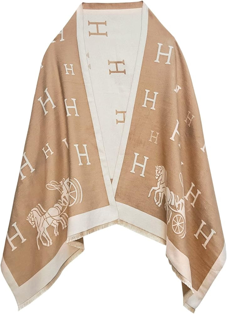 EXTREE Scarfs for Women Pashmina Silky Shawl Wrap for Evening Dressing Horse Scarf Blanket Open F... | Amazon (US)