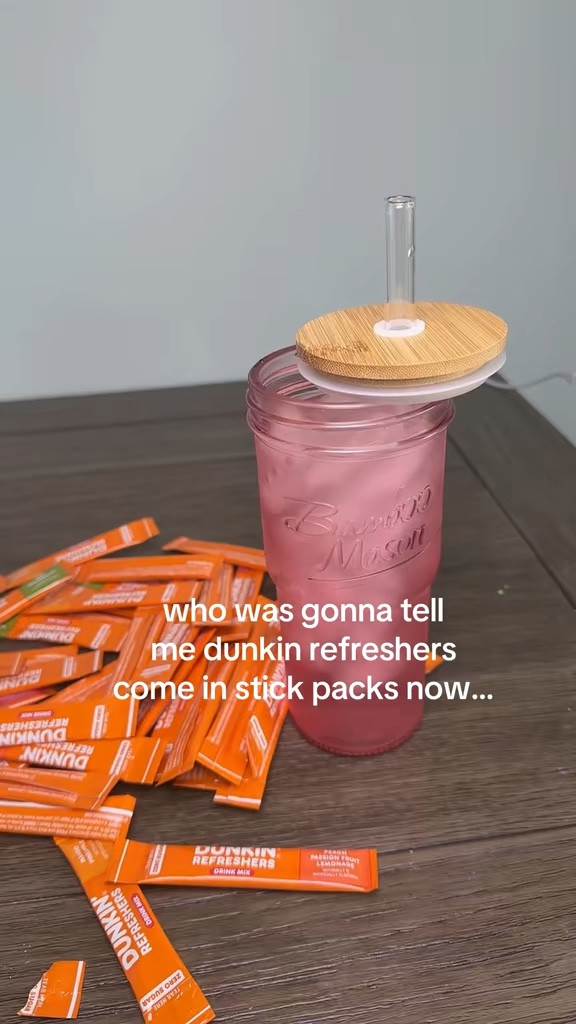 I genuinely didn’t expect people to be this obsessed… but the Dunkin’ Refreshers drink mix sticks have a chokehold right now 🍓✨  

Everyone I’ve seen trying them is saying they taste just like the real Dunkin’ refreshers—super light, fruity, and actually refreshing without being too sweet.  

They’re perfect for throwing in your bag and making on the go, and people love having a quick pick-me-up without needing to stop at a drive-thru 🙌  

It’s one of those “why am I spending money out when I can make this at home” kind of finds 👀  

#dunkinrefreshers #drinkmix #onthergo #momlifehacks #easyrefreshment

#LTKmorningroutine #LTKfoodie #LTKgrwm