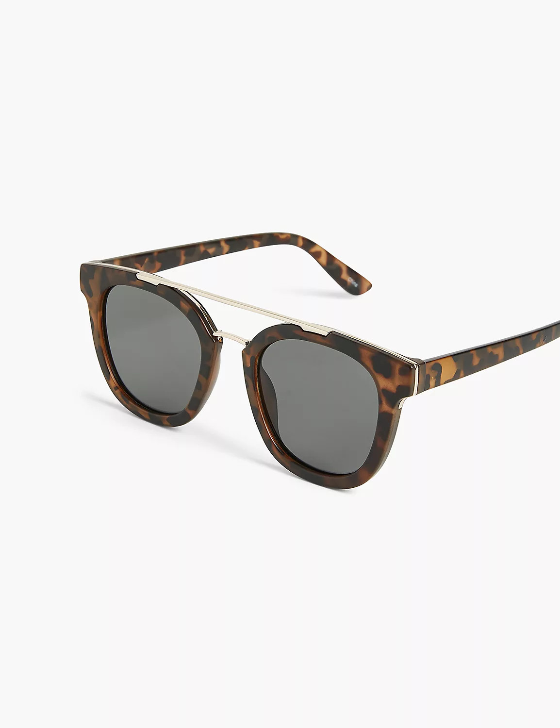 Matte Tort Cat Eye Plastic Aviator | LaneBryant | Lane Bryant (US)