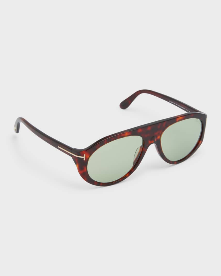 TOM FORD Men's Rex T-Logo Aviator Sunglasses | Neiman Marcus
