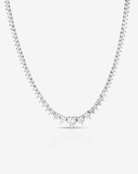 Graduated Diamond Tennis Necklace | Ring Concierge