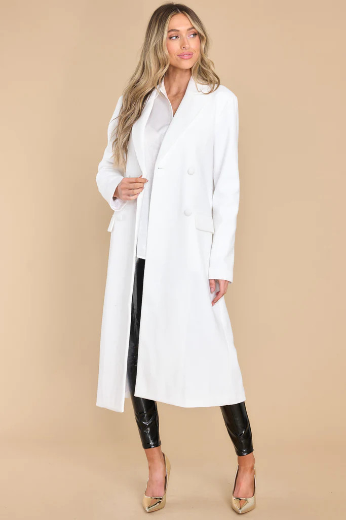 Love Wins Again White Coat | Red Dress 