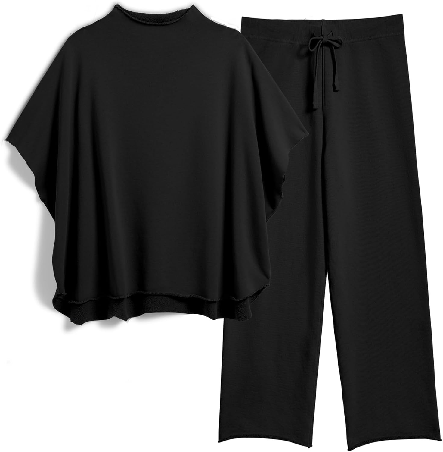 SeeLuNa Lounge Sets for Women Short Sleeve Top Wide Leg Pants Workout Set | Amazon (US)
