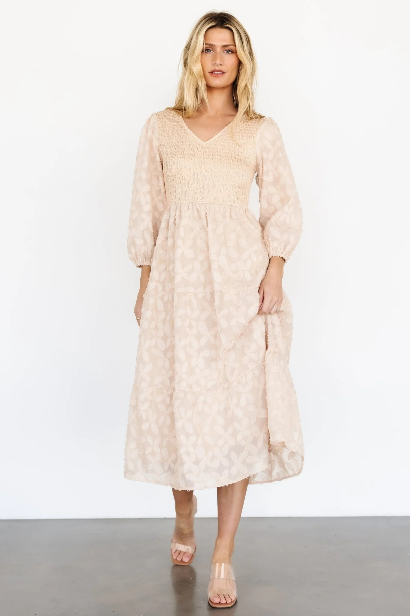 Lois Midi Dress | Sand | Baltic Born