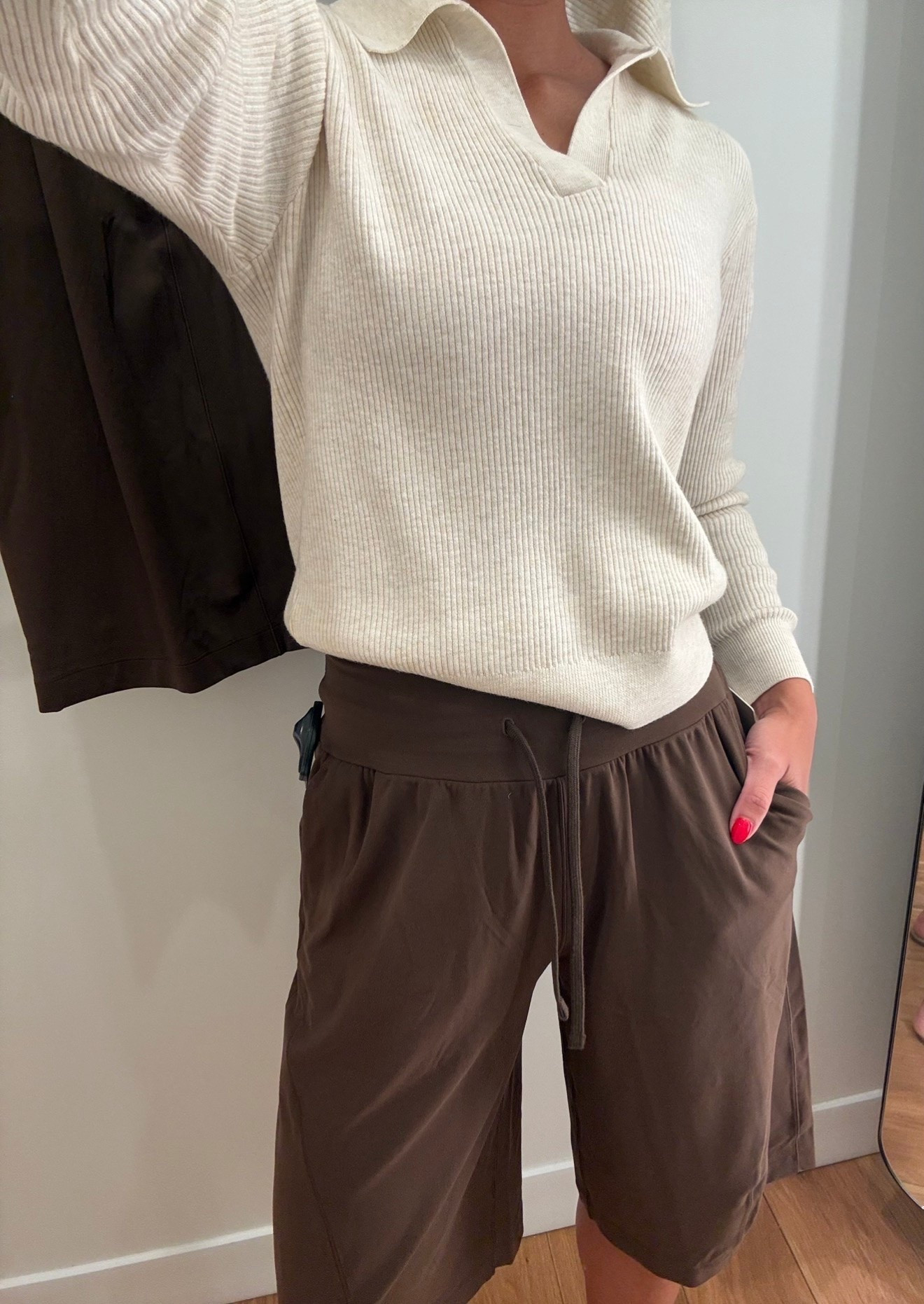 these new @lululemon Bermuda groove shorts so comfy & chic for the summer ! 🤎

walnut crunch, uniqlo, athleisure, lounge, Pilates, yoga, petite, washable knit ribbed sweater.

#LTKfitnessgoals #LTKootd #LTKPetite