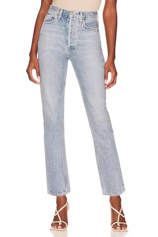 AGOLDE Riley High Rise Straight Crop in Renewal from Revolve.com | Revolve Clothing (Global)