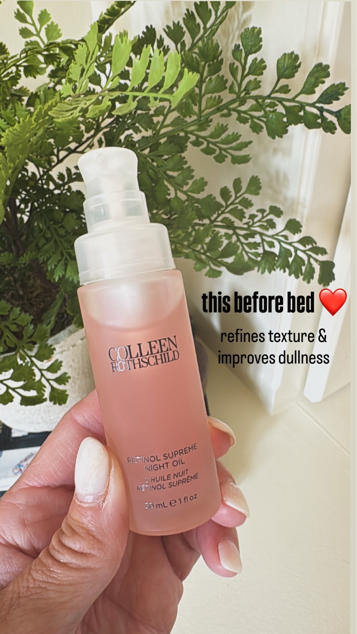 Part of my PM skincare. Retinol to improve texture & dullness. I use with the Sheer Renewal Cream. 
Use code TWOPEAS20

#LTKOver40 #LTKSeasonal #LTKBeauty