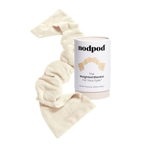 Nodpod Gentle Pressure Sleep Mask | Patented Light Blocking Design for Sleeping, Traveling & Relaxation - Bone | Amazon (US)