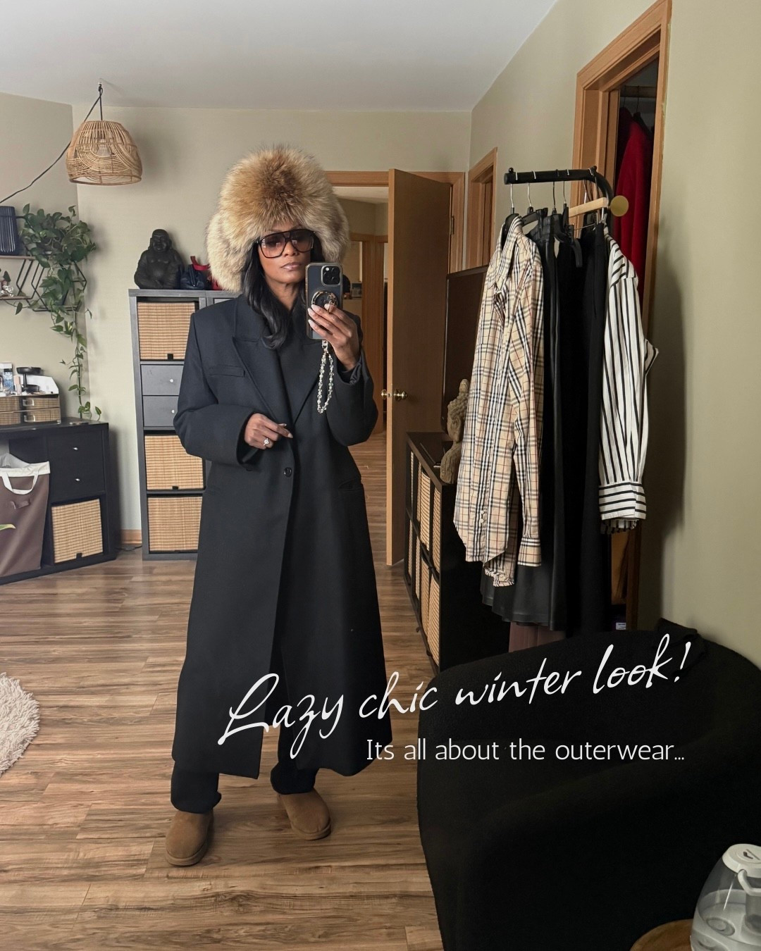 A few of my go to items for the winter to look chic and put together the most lazy way possible 😅…. 
My Mango coat is actually two yrs old but I’ve listed 2 current option from the same brand. My sunnies are YSL eyeglasses I purchased and had tinted. Listed are the exact ones. 

#winter #fauxfur #chic 

#LTKmomlife #LTKOver40