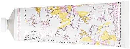 LOLLIA Breath Handcreme, 4 oz, Peony & White Lily Scented Hand Cream for Women, Moisturizing Loti... | Amazon (US)