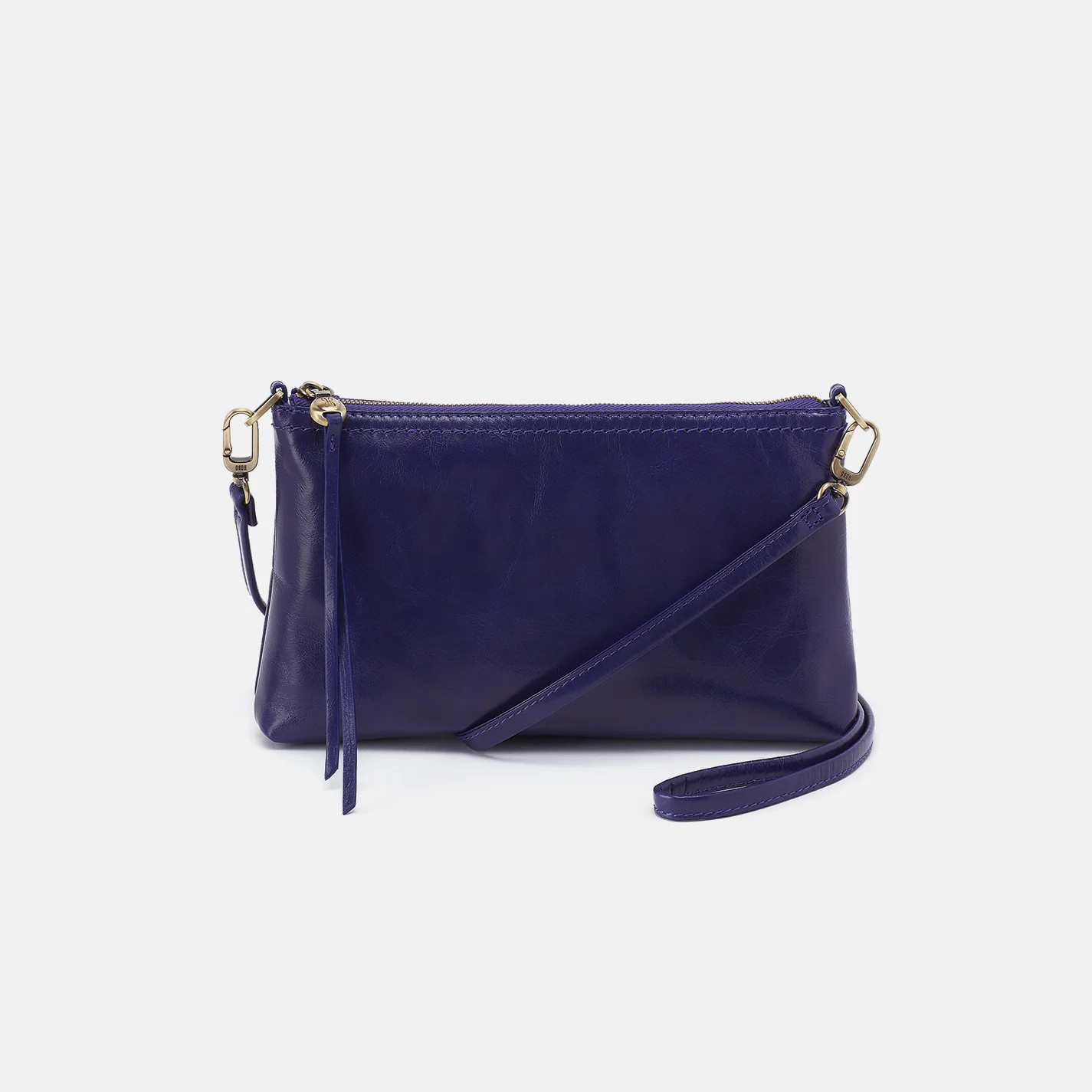 Darcy Crossbody in Polished Leather - Winter Violet | HOBO Bags