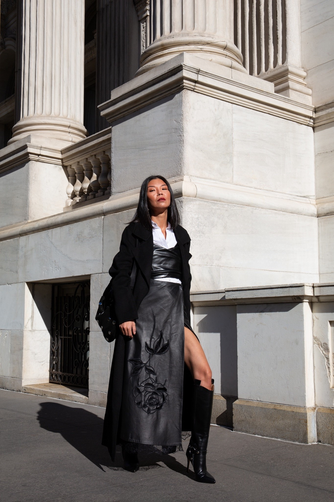 Leather, lace, and a little bit of attitude 🖤

#leatherskirt #outfitinspo #blackboots #ootdfashion #streetstyle 



#LTKStyleTip #LTKSeasonal #LTKHalloween