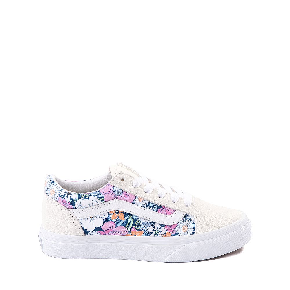 Vans Old Skool Skate Shoe - Little Kid - White / Retro Floral | Journeys