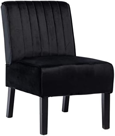 Living Room Chair Armless Accent Chair Leisure Side Chairs Velvet Vanity Chair Corner Upholstered... | Amazon (US)