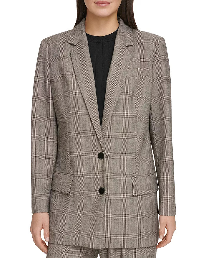 Two Button Plaid Blazer | Bloomingdale's (US)