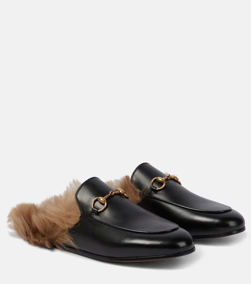 Princetown shearling leather slippers | Mytheresa (US/CA)