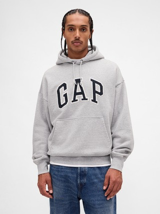 Extra Heavyweight French Terry Oversized Logo Hoodie | Gap (US)