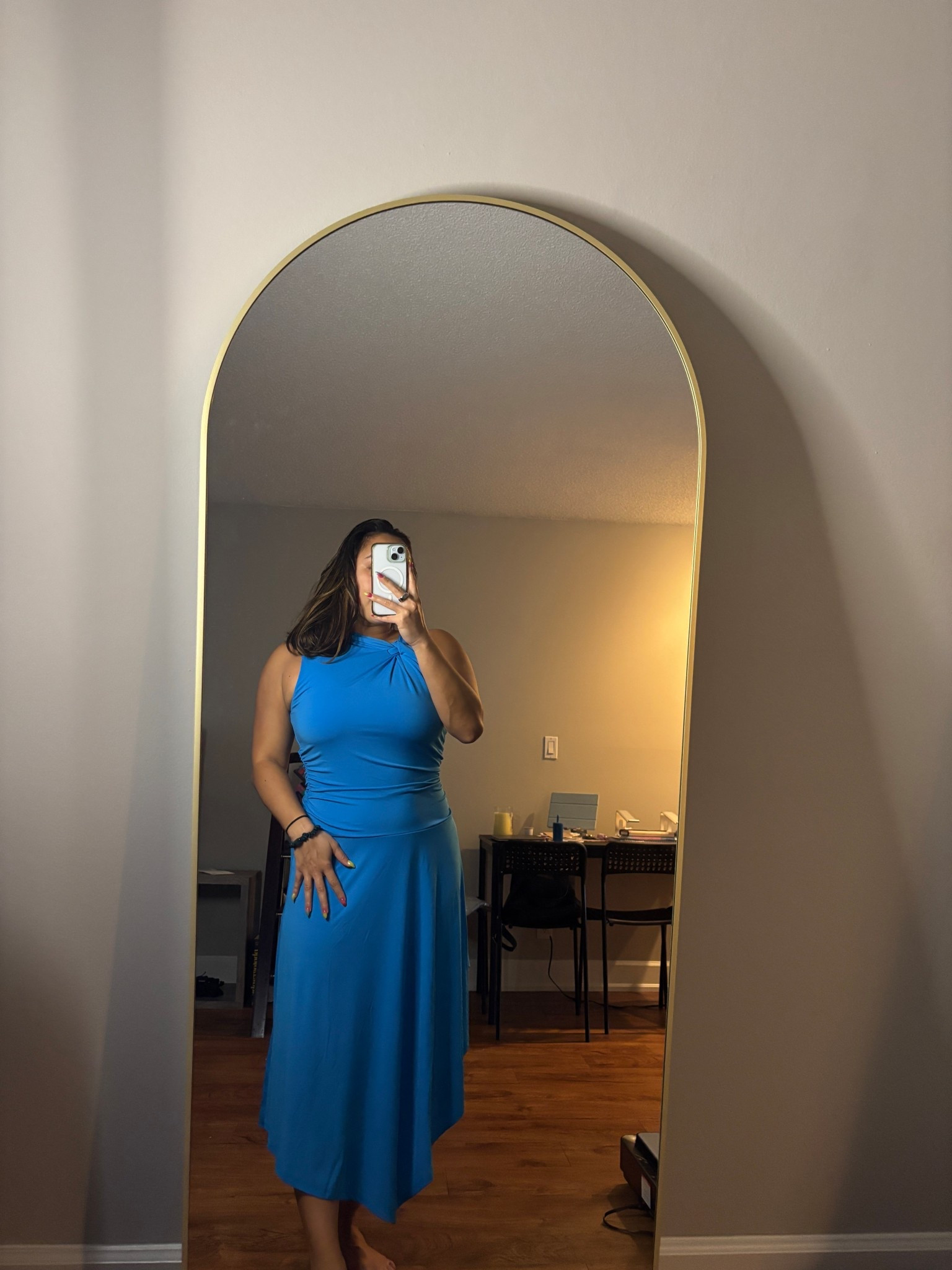 Beautiful blue maxi dress from @abercrombie The perfect wedding guest dress  

#LTKgrwm #LTKootd #LTKSpringSale