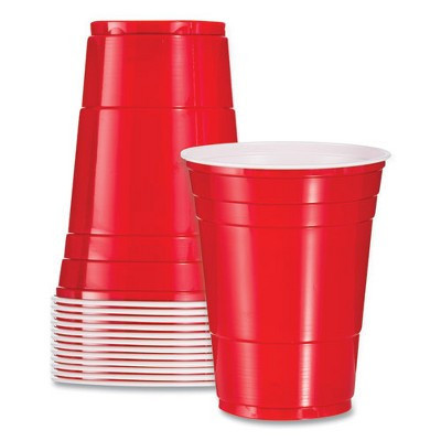Dart SOLO Party Plastic Cold Drink Cups, 16 oz, Red, 50/Pack | Target