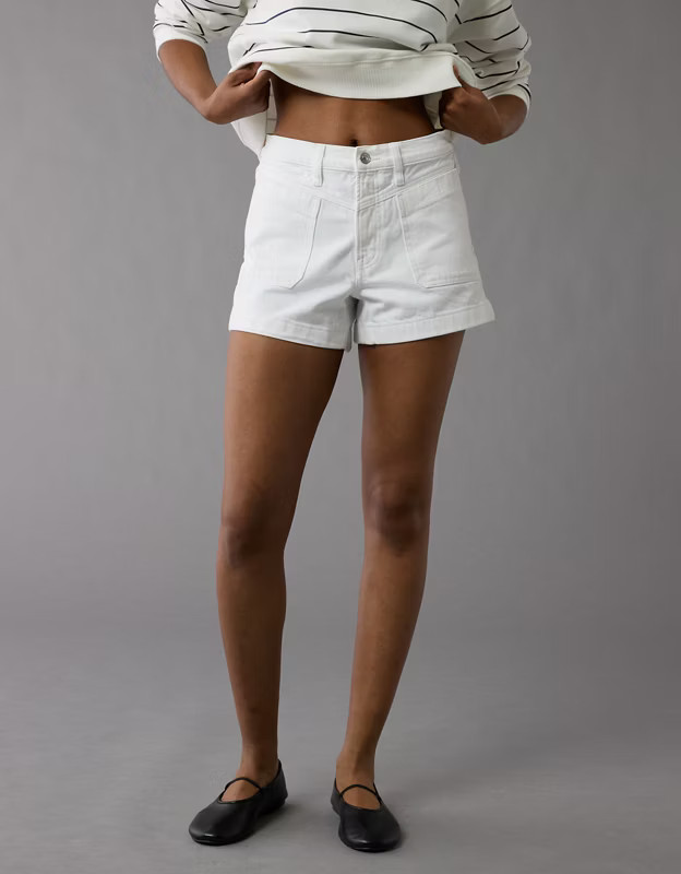 AE Strigid Super High-Waisted Relaxed Denim Short | American Eagle Outfitters (US & CA)