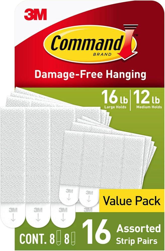 Command Medium and Large Picture Hanging Strips, Damage Free Hanging Picture Hangers, No Tools Wa... | Amazon (US)