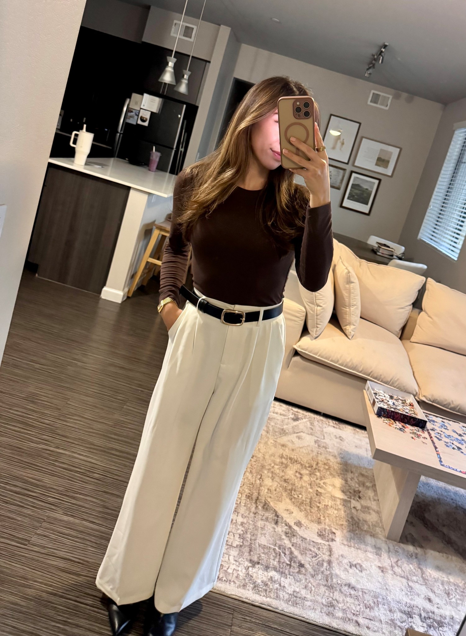 Work fit 🤎🤍

#LTKootd