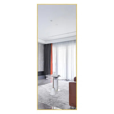 Martinsen Full Length Mirror Mercury Row® Finish: Brushed Matte Gold | Wayfair North America