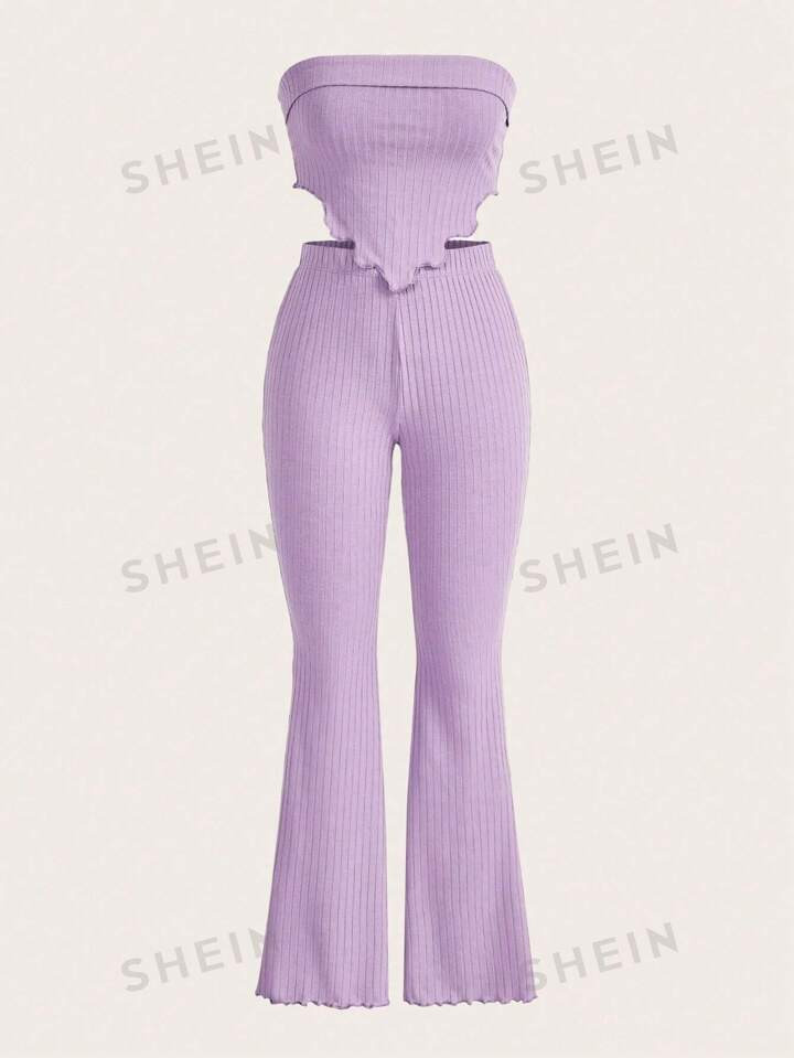 4SHEIN X Breakaway SHEIN ICON Holographic Hanky Hem Cami Top & Drawstring Side Skirt300+ sold rec... | SHEIN