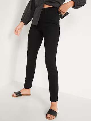 High-Waisted Wow Slim Straight Black Jeans for Women | Old Navy (US)