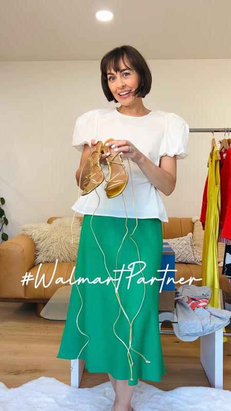 A slip skirt is a summer staple. I have this one I got on Walmart in 3 colors! It goes with everything. I’m wearing this green one dressed up with my favorite new white blouse and down with fashion sneakers and a band tee all @walmart!

TTS. I’m 5’4 and wearing an xs

#walmartpartner
#walmartfashion

#LTKStyleTip #LTKVideo #LTKFindsUnder50