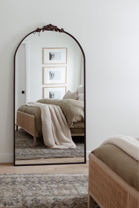 Save an extra 20% on my clearanced primary bedroom mirror! Already 60% off, and you can use code EXTRA20 at checkout to save even more!
Full length mirror 
Olive bedding
Area rug 

#LTKsalealert #LTKhome