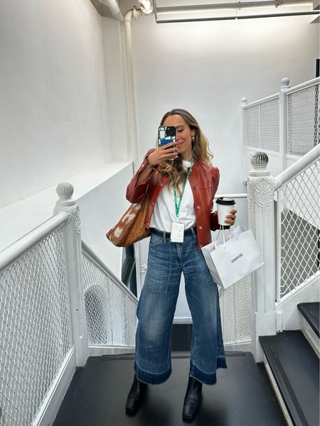 instagram/ meta- what I wore to visit the office! LOVE these jeans so much  

#LTKworkwear #LTKSeasonal #LTKfindsunder100