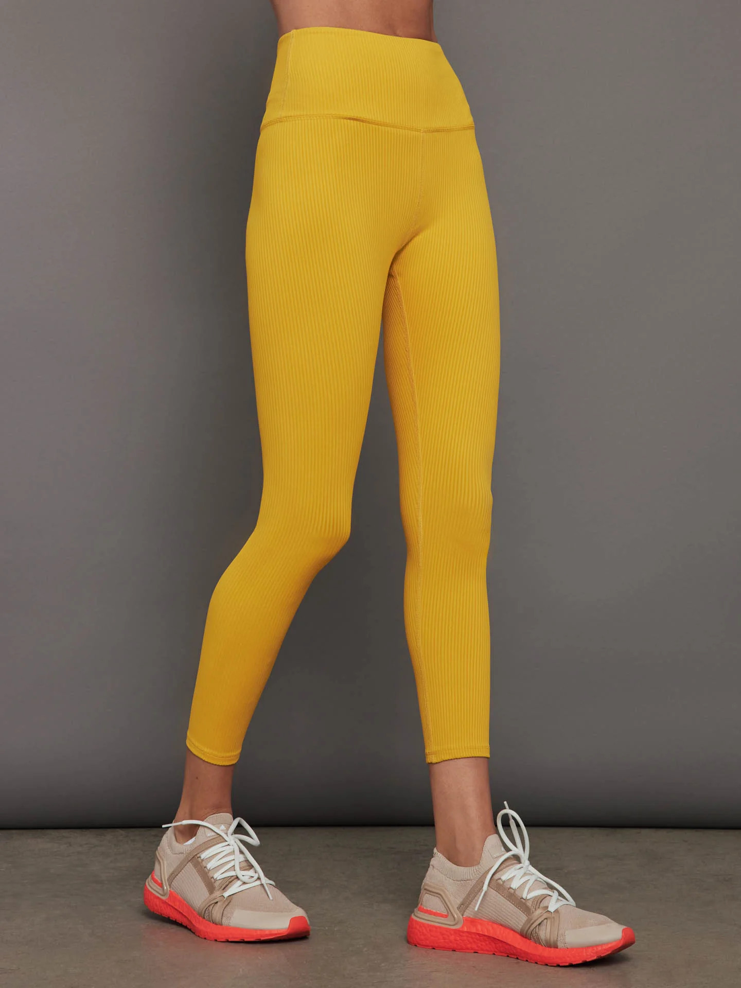 Ribbed 7/8 Legging - Old Gold | Carbon38