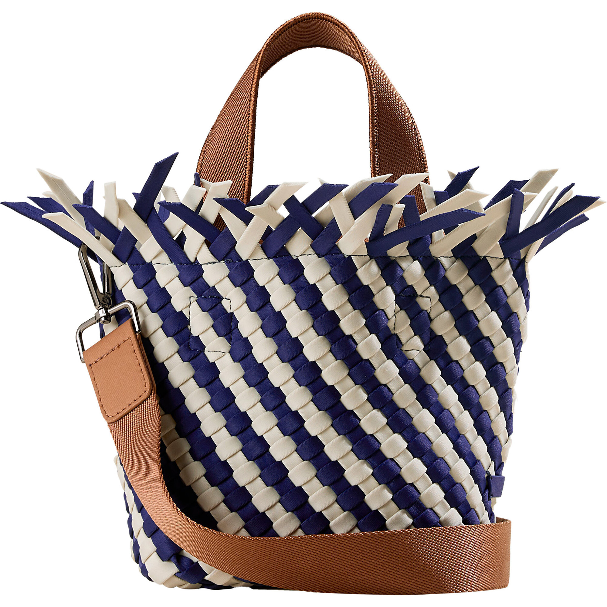 Women's Havana Petit Handwoven Tote Striped, Venice - OS | Maisonette