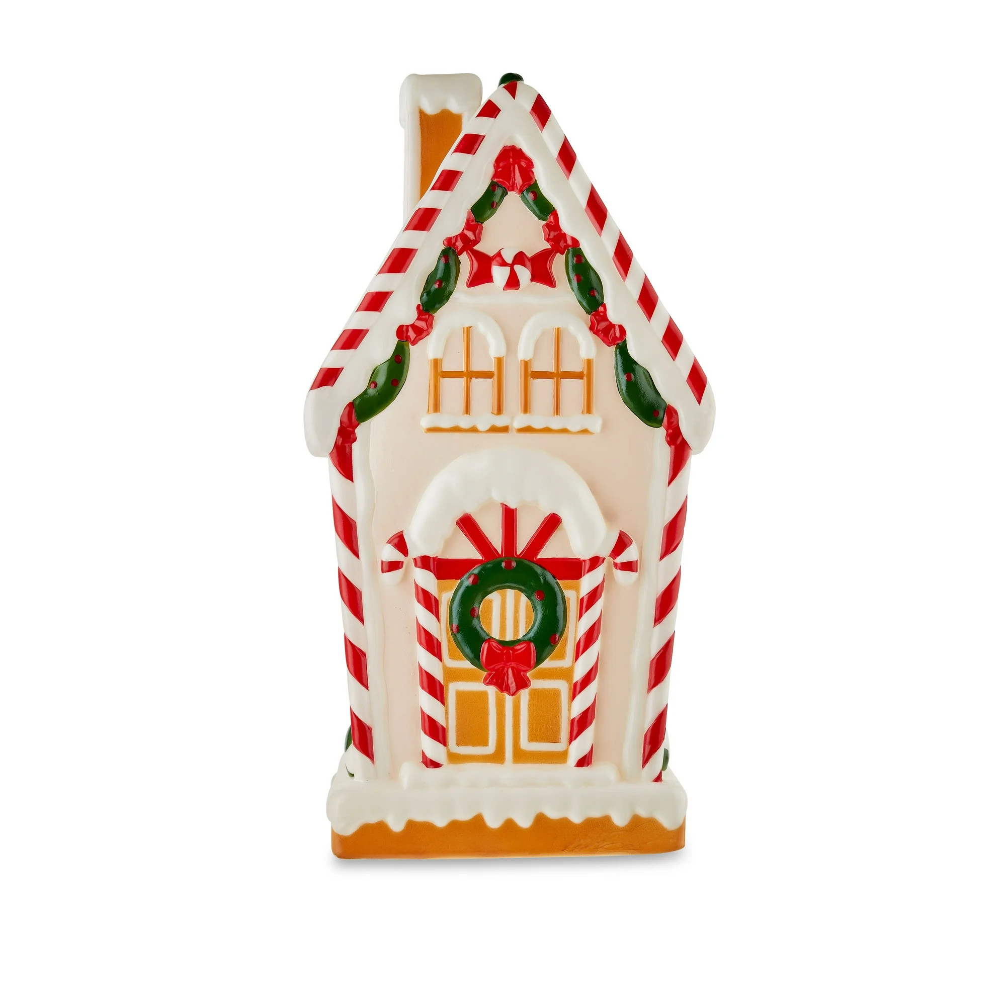 Blow Mold Plastic Light-Up Gingerbread House, 36", by Holiday Time | Walmart (US)