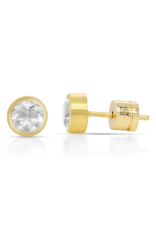 Dean Davidson Signature Small Knockout Stud Earrings in Crystal Quartz/Gold at Nordstrom | Nordstrom