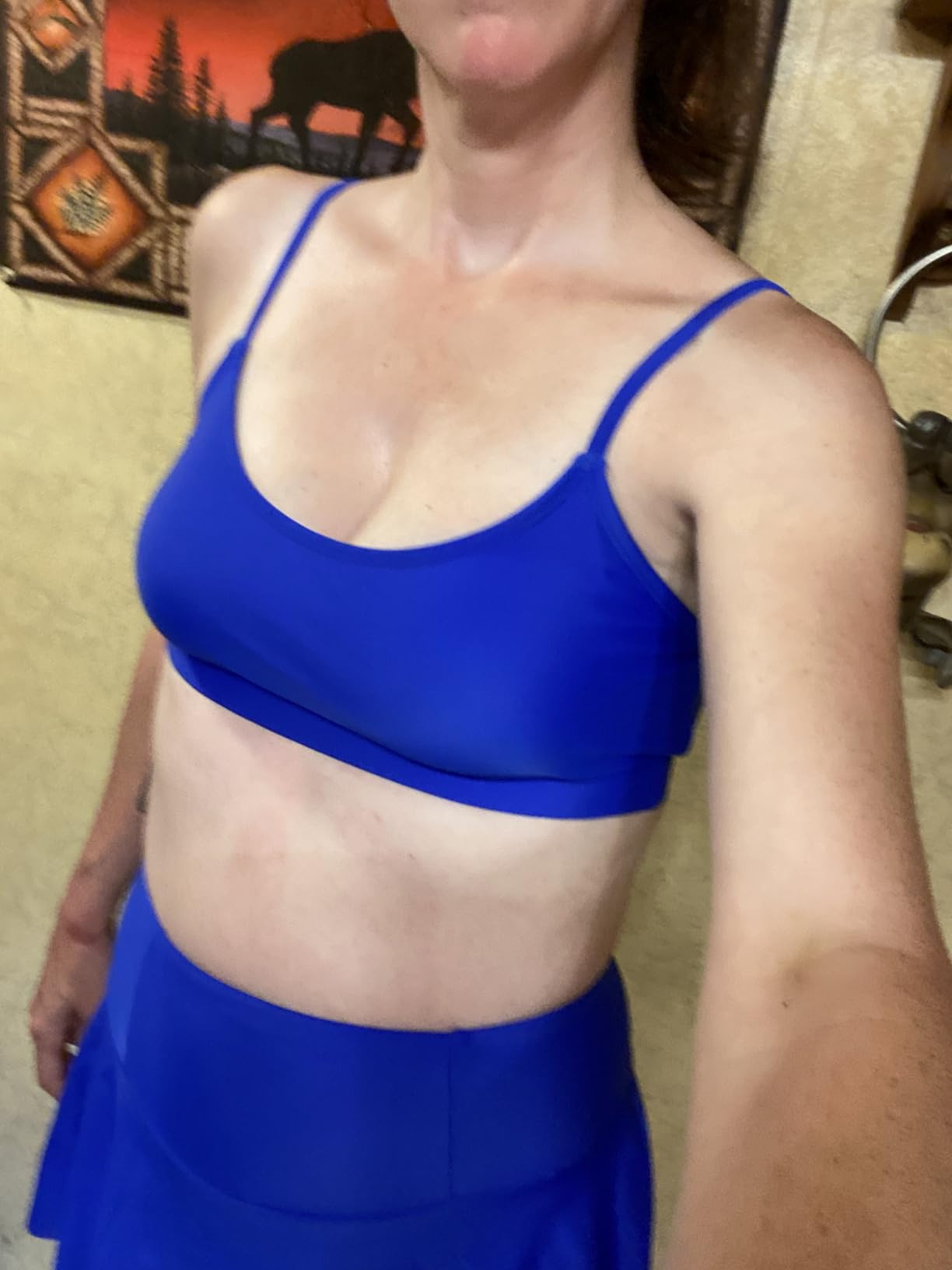 Pink Queen Women's High Waisted Bikini Set Two Piece Swimsuit Scoop Neck Spaghetti Straps Swim Sk... | Amazon (US)