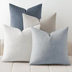 a moment Pack of 4 Couch Pillow Covers,Outdoor Waterproof Cushion Covers for Patio Furniture Gard... | Amazon (US)