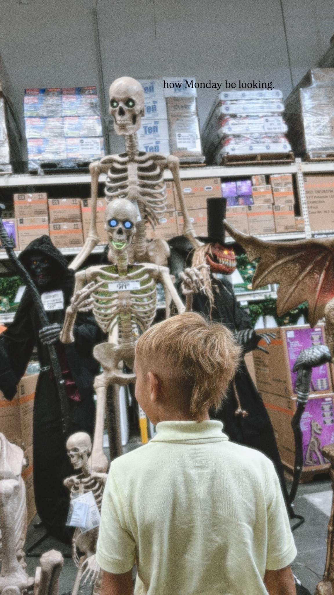 how Monday be looking…

Home depot for the win, always!

#halloween #halloweendecorations #spookyscary #skeletonvibes

#LTKSeasonal #LTKFamily #LTKHome