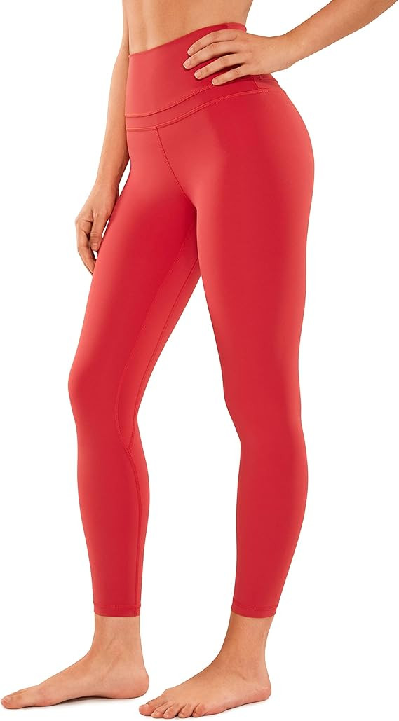 CRZ YOGA Women's Naked Feeling Workout Leggings 25 Inches - 7/8 High Waist Yoga Tight Pants | Amazon (US)