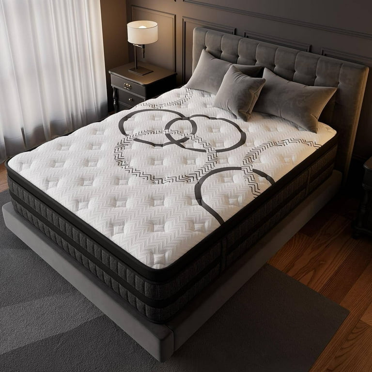 GREOO King Size Mattress 14" Hybrid Mattress in a Box Gel Memory Foam and Pocket Springs with Mot... | Walmart (US)
