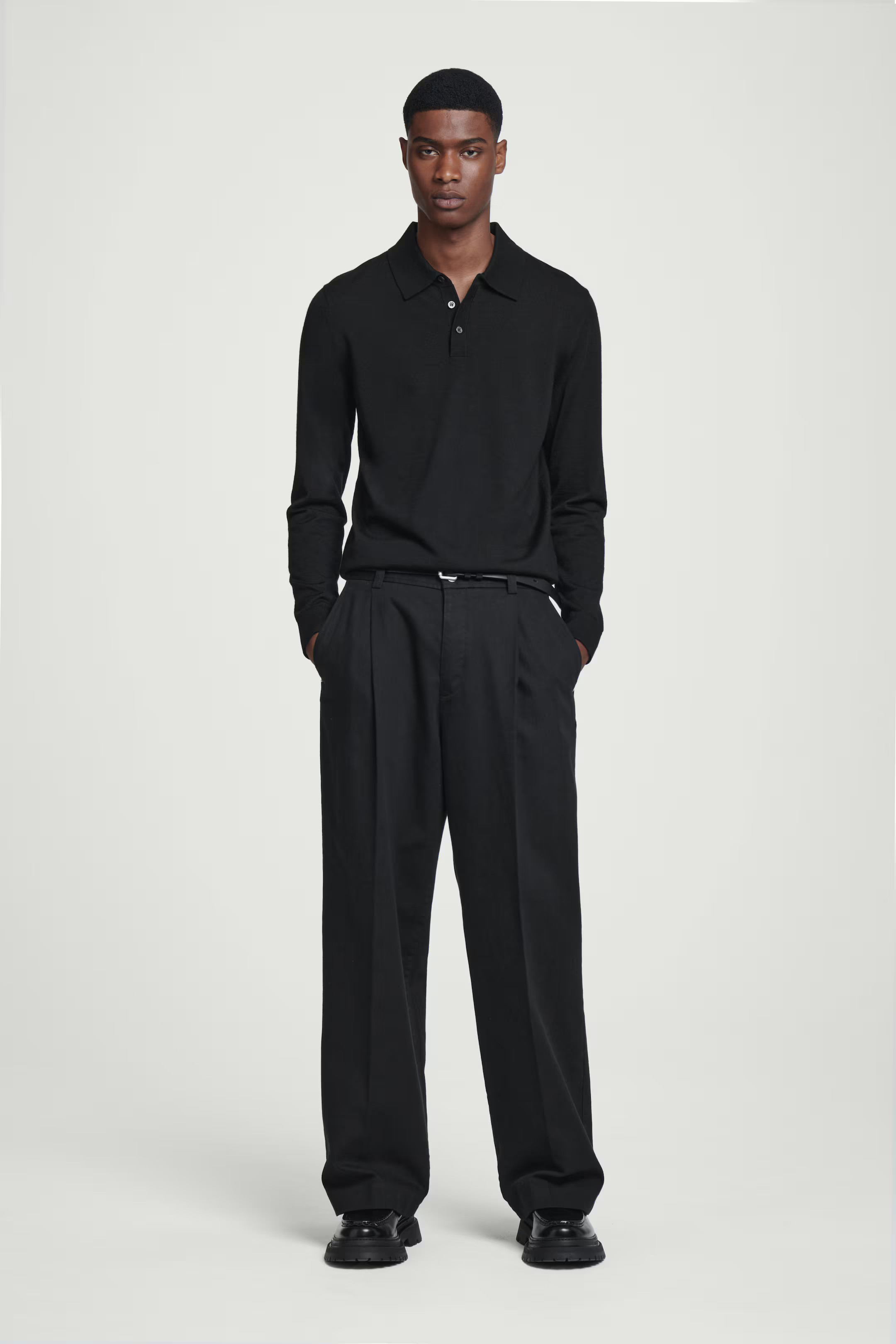 SLIM MERINO WOOL POLO SHIRT | H&M (UK, MY, IN, SG, PH, TW, HK)