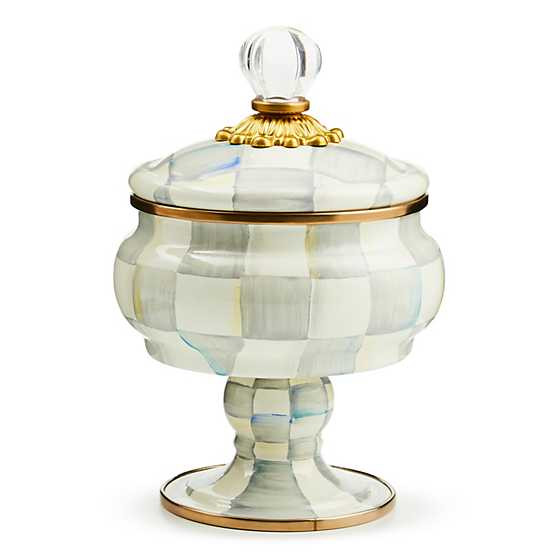 Sterling Check Curiosity Pot | MacKenzie-Childs