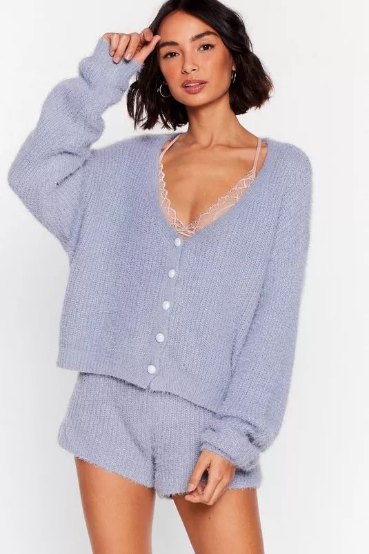 What a Pearl Wants Fluffy Knit Lounge Set | Nasty Gal (US)