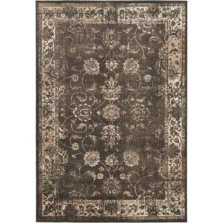 SAFAVIEH Vintage Soft Anthracite 8 ft. x 11 ft. Distressed Border Area Rug VTG117-330-810 - The H... | The Home Depot